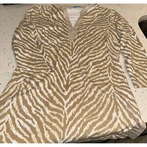 J.M Laughlin tiger striped tan top